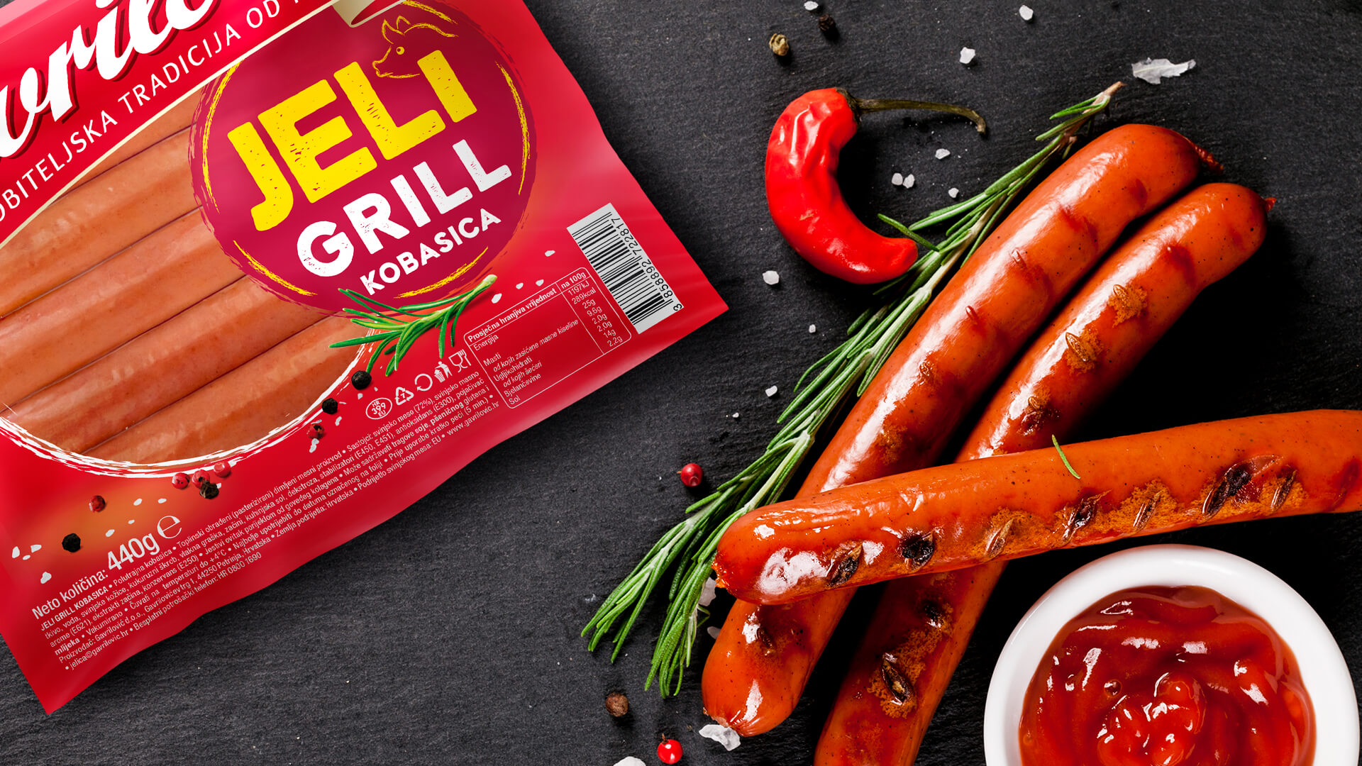 A true queen of any grill party joins the Jeli family of products - the Jeli grill sausage